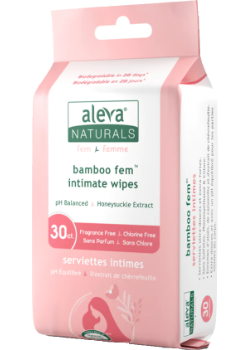 Buy Aleva Naturals Bamboo Fem Intimate Wipes - 30 Wipes at