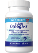 Naturopathic Labs Clean Omega-3 (Wild Source) 572mg EPA / 429mg DHA - 50 Softgels