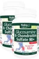 Naka Glucosamine & Chondroitin 900mg - 125 + 125 Caps (2 For Deal)
