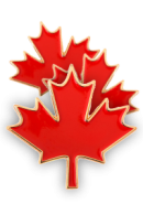 National Nutrition Maple Leaf Canadian Lapel Pin Trio - 3 Pins