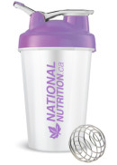 National Nutrition Shaker + Mixer Ball & Carrying Toggle (Purple BPA Free) - 450ml