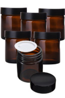 Aromapathic Labs DIY Amber Cream Jars - 6 x 20ml