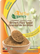 Gold Top Organics Organic Brown Flax Seed Milled - 454g