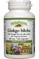 Natural Factors Ginkgo Biloba 60mg - 120 Caps