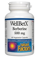 Natural Factors WellBetX Berberine 500mg - 60 V-Caps