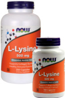Now L-Lysine 500mg - 250 + 100 Caps FREE