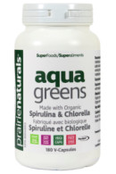Prairie Naturals Aqua Greens Spirulina & Chlorella - 180 V-Caps