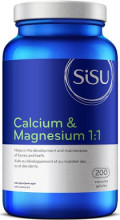 Sisu Calcium & Magnesium 1:1 - 200 Caps