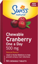 Swiss Natural Cranberry One A Day - 50 Chew Tabs