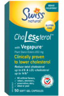 Swiss Natural Cholesterol With Vegapure 650mg - 50 Caps
