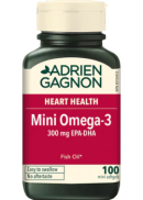 Mini Omega-3 300mg EPA-DHA - 100 Softgels - Adrien Gagnon