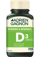 Adrien Gagnon Vitamin D3 1,000iu - 240 Tabs