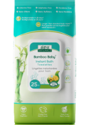 Aleva Naturals Bamboo Baby Instant Bath Towelettes - 25 Wipes