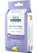 Aleva Naturals Bamboo Baby Nose N Blows Wipes - 30 Wipes