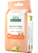 Aleva Naturals Bamboo Baby Pacifier N Toy Wipes - 30 Wipes