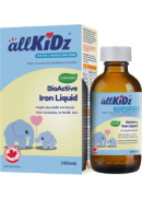 Allkidz Naturals Plant-Based BioActive Iron Liquid - 100ml