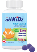 Allkidz Naturals Plant-Based Zinc Gummies (Mixed Berries) - 90 Gummies