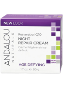 Andalou Naturals Resveratrol Q10 Night Repair Cream (Age Defying) - 50g