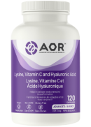 AOR Lysine Vitamin C And Hyaluronic Acid - 120 Caps