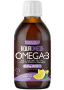 AquaOmega High DHA Omega-3 4,500mg (Lemon) - 225ml