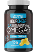 AquaOmega High EPA Omega-3 3,456mg - 120 Softgels