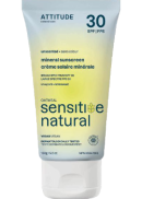 Attitude Adult Sensitive Skin Mineral Sunscreen SPF30 (Unscented) - 150g