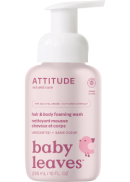 Attitude Baby & Kids Baby Leaves 2-In-1 Hair & Body Foaming Wash (Unscented) - 295ml