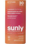 Attitude Sunly Mineral Sunscreen Stick SPF30 (Orange Blossom) - 60g