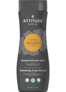 Attitude Super Leaves 2-In-1 Shampoo & Body Wash Sport (Ginseng & Grape Seed Oil) - 473ml