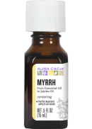Aura Cacia Myrrh Pure Essential Oil In Jojoba Oil (Centering) - 15ml