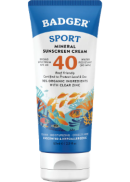 Badger Sport Mineral Sunscreen (Unscented) SPF40 - 87ml