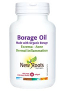 New Roots Borage Oil (Certified Organic) - 60 Softgels