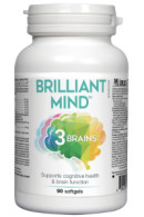 3 Brains Brilliant Mind - 90 Softgels