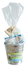 Nova Scotia Fisherman Candy Cane Gift Bucket