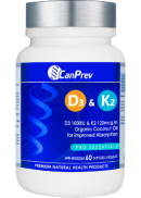 CanPrev D3 & K2 (Organic Coconut Oil) - 60 Softgel