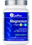 CanPrev Magnesium + Vegan D3 & K2 - 90 V-Caps