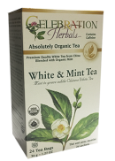 Celebration Herbals White & Mint Tea (Organic) - 24 Tea Bags