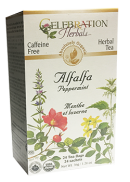 Celebration Herbals Alfalfa Peppermint Tea (Organic) - 24 Tea Bags