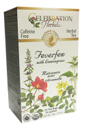 Celebration Herbals Feverfew Lemongrass Tea (Organic) - 24 Tea Bags