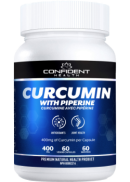 Confident Health Curcumin With Piperine 400mg - 60 V-Caps
