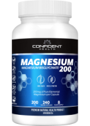 Confident Health Magnesium Bisglycinate 200mg - 240 V-Caps