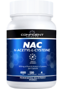 Confident Health NAC (N-Acetyl-L-Cysteine) 600mg - 120 V-Caps