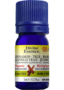 Divine Essence Cinnamon Oil (True Bark, Organic) - 5ml