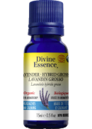 Divine Essence Lavender Oil (Hybrid Grosso, Organic) - 15ml