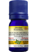 Divine Essence Lemon Balm Oil (Melissa 5%, Organic) - 5ml