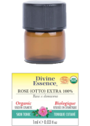 Divine Essence Rose Oil (Otto Extra 100%, Organic) - 1ml