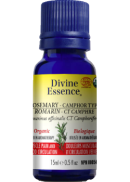 Divine Essence Rosemary Oil (Camphor Type, Organic) - 15ml