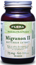 Flora Migranon II Buterbur Extract - 60 Softgels
