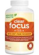 Genuine Health Clear Focus With Lion's Mane Mushroom - 60 Caps