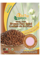 Gold Top Organics Organic Brown Flax Seed Whole - 454g